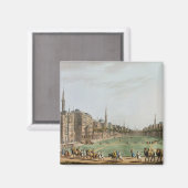 モラド・ビーの広場とグランドカイロ マグネット (正面/裏面)