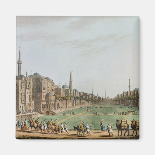 モラド・ビーの広場とグランドカイロ マグネット (正面)