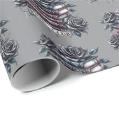 モラリーグレーブッククラブラッピング紙 ラッピングペーパー (ロールコーナー)