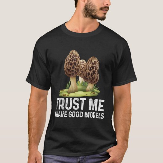 モラルおもしろいマッシュルームT型 Tシャツ (正面)