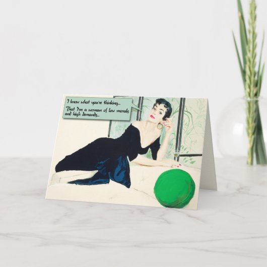 モラルが低おもしろいい[グリーティングカード] カード (正面)