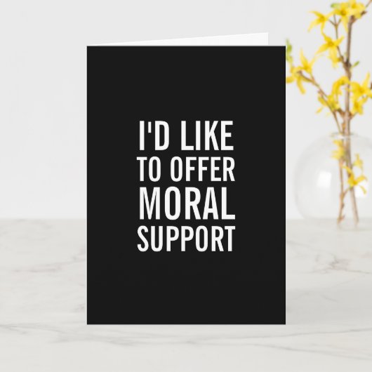 モラルサポート勇気付けられるおもしろいグリーティングカード カード (黄色い花)