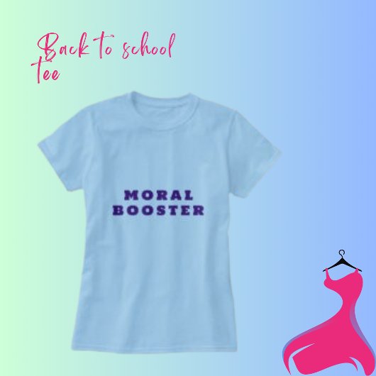モラルブースタータイポグラフィ言葉女性のTシャツ Tシャツ