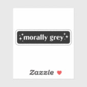 モラル灰色 シール (シート)