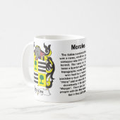 モラレスの家紋のマグ コーヒーマグカップ (正面左)
