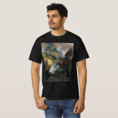 モランによる山岳のヴィンテージ風景滝 Tシャツ (正面フル)