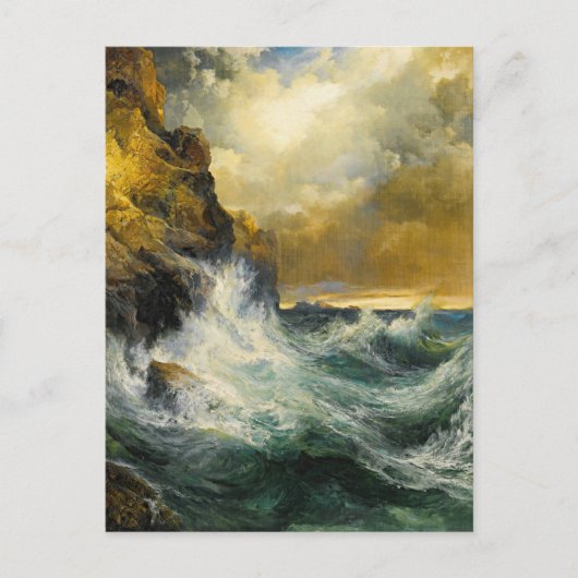 モランの『波の衰退』、1909年 ポストカード (正面)
