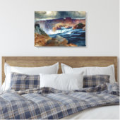 モランショショーン秋絵画ズIdaho キャンバスプリント (インサイチュ (寝室))