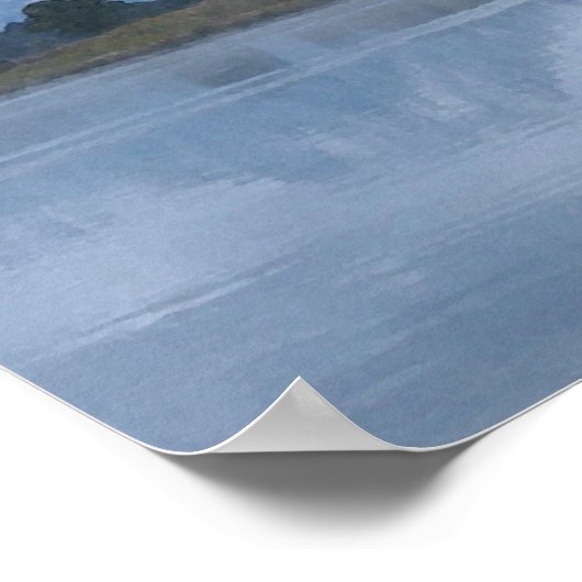 モラン山の反射 ポスター (角)