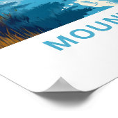 モラン山ワイオミング旅行印刷 ポスター (角)