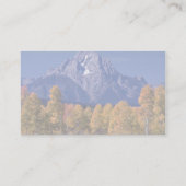 モラン山、グランドテトン国立公園、ワイオミング 名刺 (裏面)