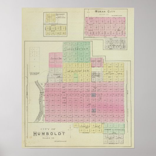 モラン市のハンボルトとカンザス州のラーハープ ポスター (正面)