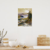 モラン – エクセルシオールゲーサーイエローストーンパーク ポスター (キッチン)