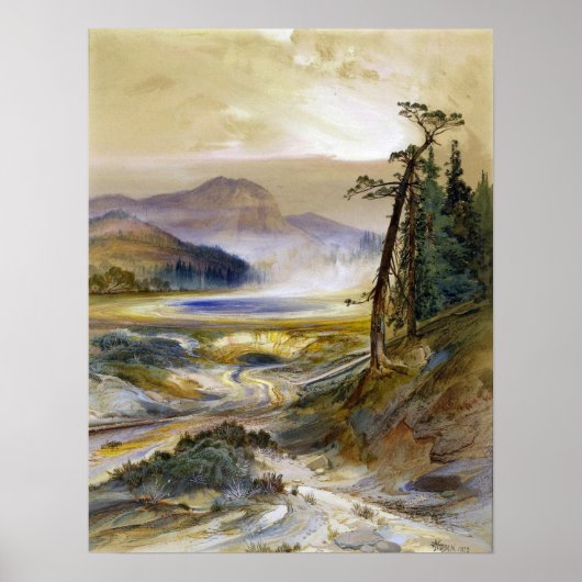 モラン – エクセルシオールゲーサーイエローストーンパーク ポスター (正面)