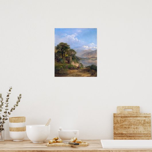 モラン – コモ湖 ポスター (キッチン)