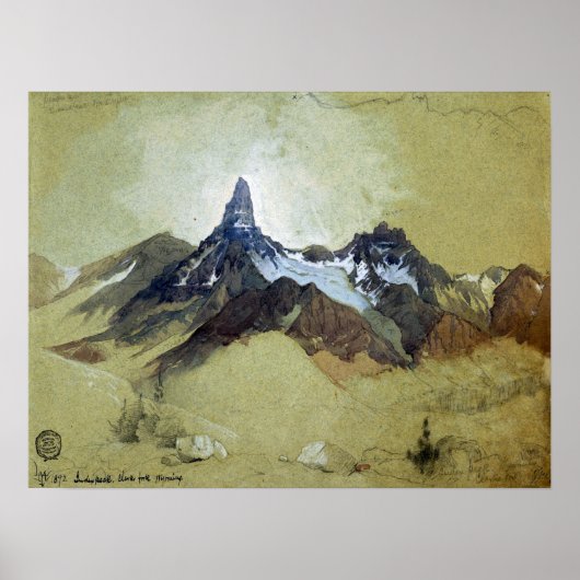 モラン – 指数ピーククラークのフォークワイオミング1892 ポスター (正面)