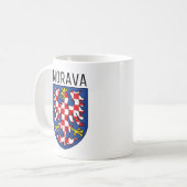モラヴィアの紋章 – CZECHIA コーヒーマグカップ (正面左)