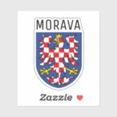 モラヴィアの紋章 – CZECHIA シール (シート)