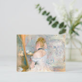 モリかわいらしソフランスのー印象派絵を描女性 ポストカード (スタンド正面)