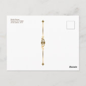 モリかわいらしソフランスのー印象派絵を描女性 ポストカード (裏面)