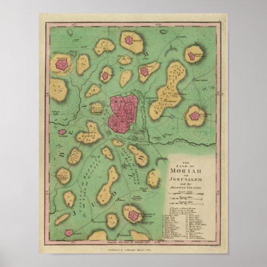 モリアまたはエルサレムの地 ポスター (正面)