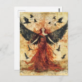 モリガン・ケルト女神のバトルフェイト ポストカード (正面/裏面)