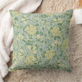 モリスつる植物&ジャスミンガーデンフラワークラシック クッション (ブランケット)