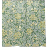 モリスつる植物&ジャスミンガーデンフラワークラシック シャワーカーテン (正面)