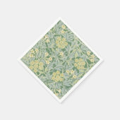 モリスつる植物&ジャスミンガーデンフラワークラシック スタンダードカクテルナプキン (角)