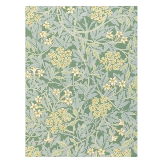 モリスつる植物&ジャスミンガーデンフラワークラシック テーブルクロス (正面)