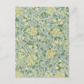 モリスつる植物&ジャスミンガーデンフラワークラシック ポストカード (正面)