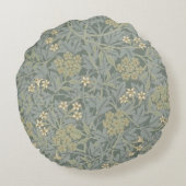 モリスつる植物&ジャスミンガーデンフラワークラシック ラウンドクッション (裏面)