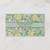 モリスつる植物&ジャスミンガーデンフラワークラシック 名刺 (正面)