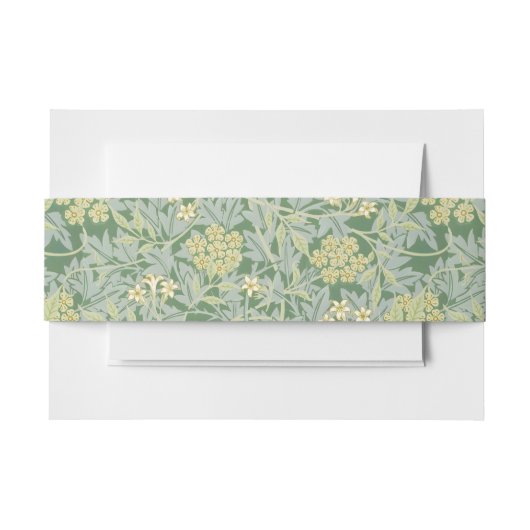 モリスつる植物&ジャスミンガーデンフラワークラシック 招待状ベリーバンド (正面例)