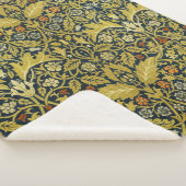 モリスのアカントス離れの巻き付け茎の花カーペット シェルパブランケット (3/4)