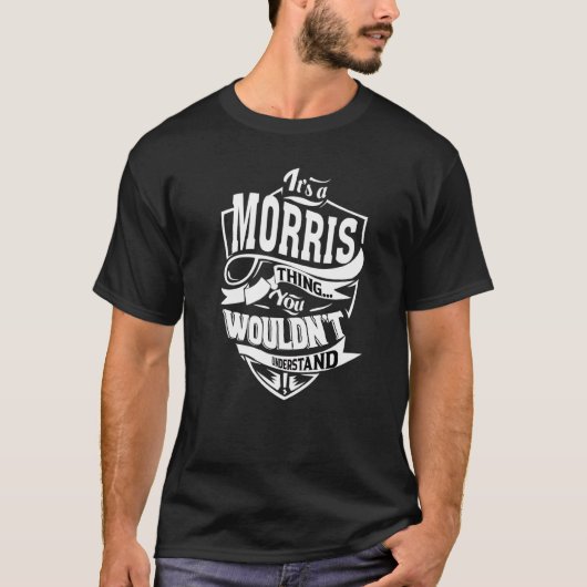 モリスの事だ Tシャツ (正面)