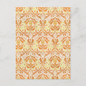 モリスの黄金の枝の葉と巻き模様 ポストカード (正面)