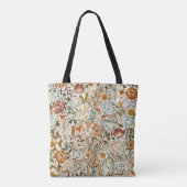 モリスアカンサスフローラクレ刺繍模様 トートバッグ (裏面)