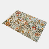 モリスアカンサスフローラクレ刺繍模様 ドアマット (アングル)