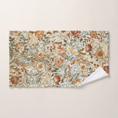 モリスアカンサスフローラクレ刺繍模様 バスタオルセット (ハンドタオル)