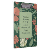 モリスエレガントスタイルコーラルグリーンティール(緑がかった色)フローラ クリップボード (右)