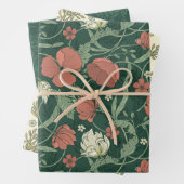 モリスガーデンフローラルパターン ラッピングペーパーシート (インサイチュ)