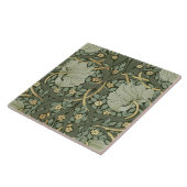 モリスグリーン金ゴールドインペリアルヴィンテージパターン タイル (側面)