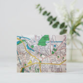 モリスタウンNJヴィンテージ地図 ポストカード (スタンド正面)