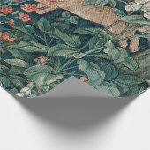 モリスタペストリーフォレストウサギ ラッピングペーパー (角)