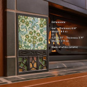 モリスデアールアールヌーボーフローラビクトリアンレプロ タイル