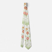 モリスデイジークラシック花ビクトリアン柄 ネクタイ (裏面)