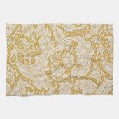 モリスバチェラーズボタンフラワー&ゴールデンステム キッチンタオル (横)