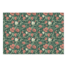 モリスパークレッド&グリーンフローラデマスク