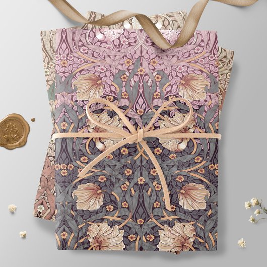 モリスパーペネルフローラルパターンドラッピング紙 ラッピングペーパーシート